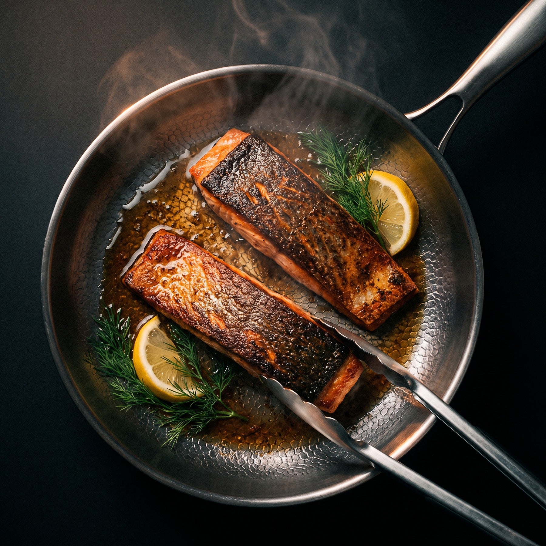 Poêle en titane pur pour une cuisson sans produits chimiques