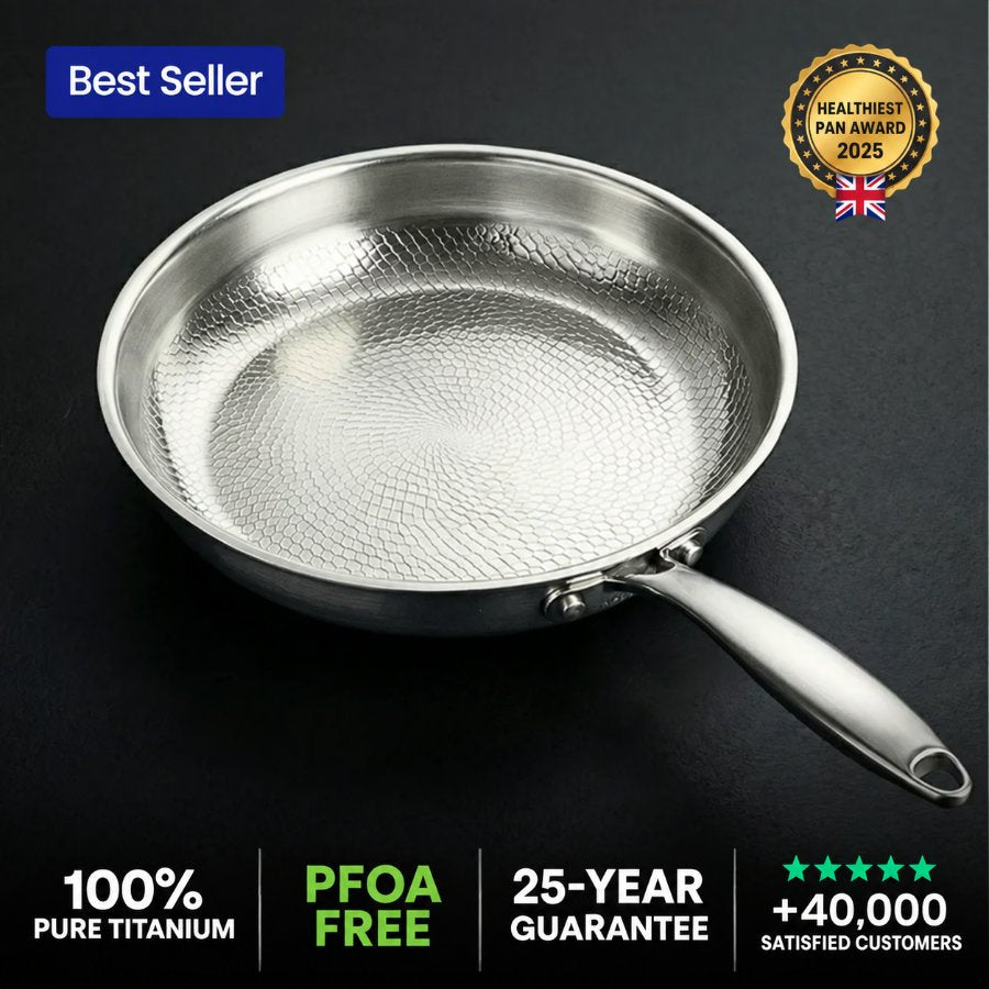 Pure Titanium Pan For Cooking Without Chemicals