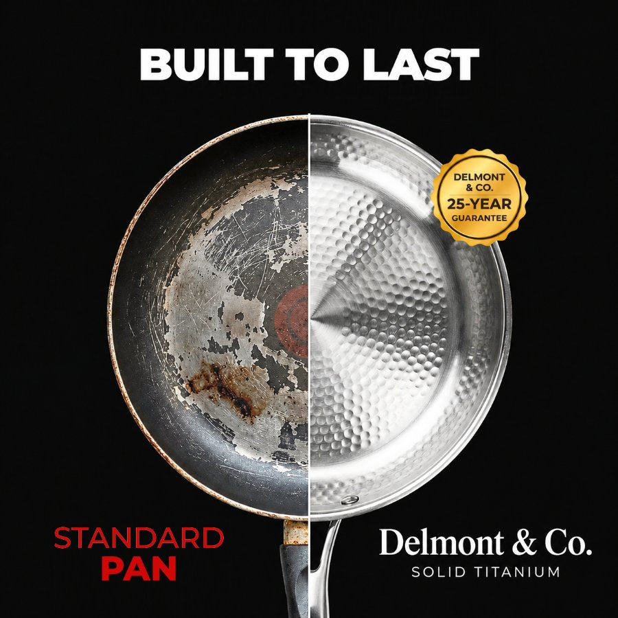Pure Titanium Pan For Cooking Without Chemicals