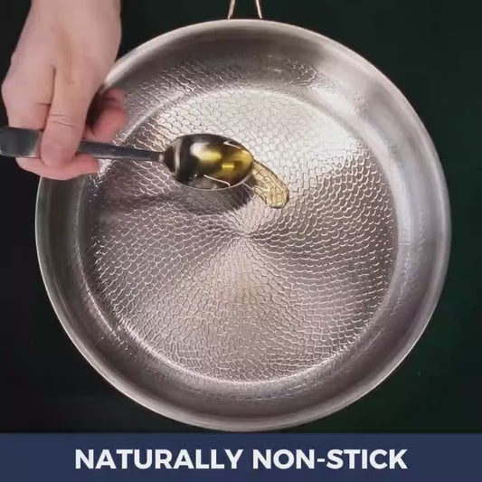 Poêle en titane pur pour une cuisson sans produits chimiques